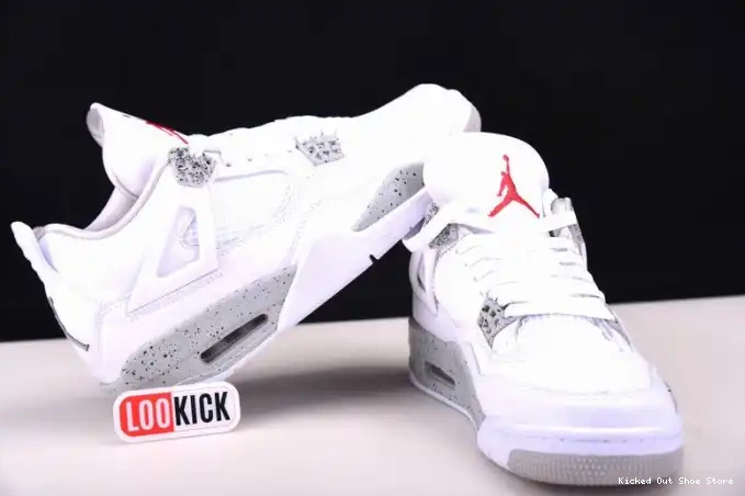 Kick Theory Retro 4 (2021) White Oreo Jordan CT8527-100 0512